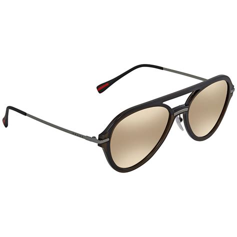 prada ps 04ts linea rossa pilot sunglasses